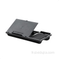 Lapdesk en plastique extra large avec tapis de souris